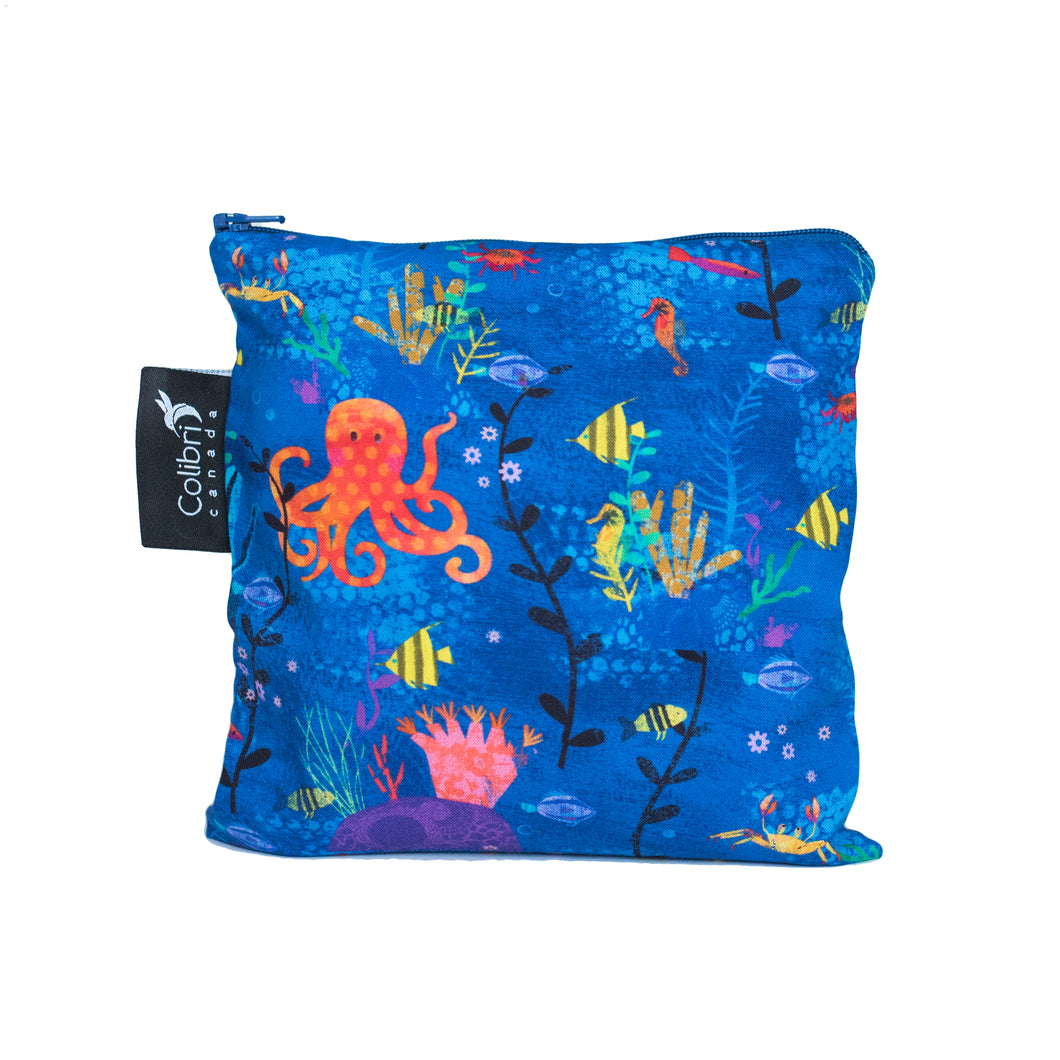 Colibri Reusable Snack Bag | Under the Sea - Large