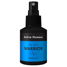 Load image into Gallery viewer, Bottle of Active Humans Deodorant Spray in Sea Salt. Vegan deodorant spray for gym, camping, or travel bag.
