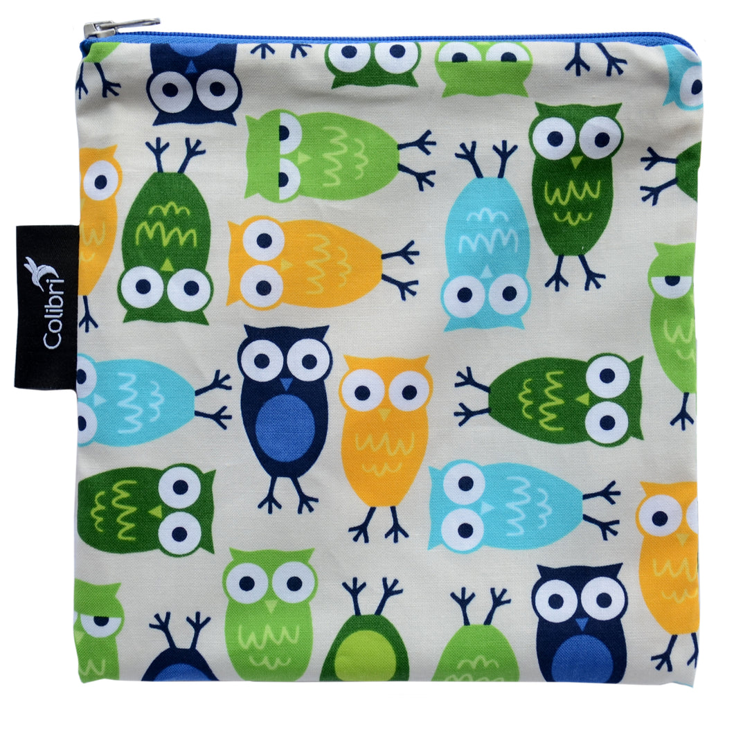 Colibri Reusable Snack Bag Owls - Large