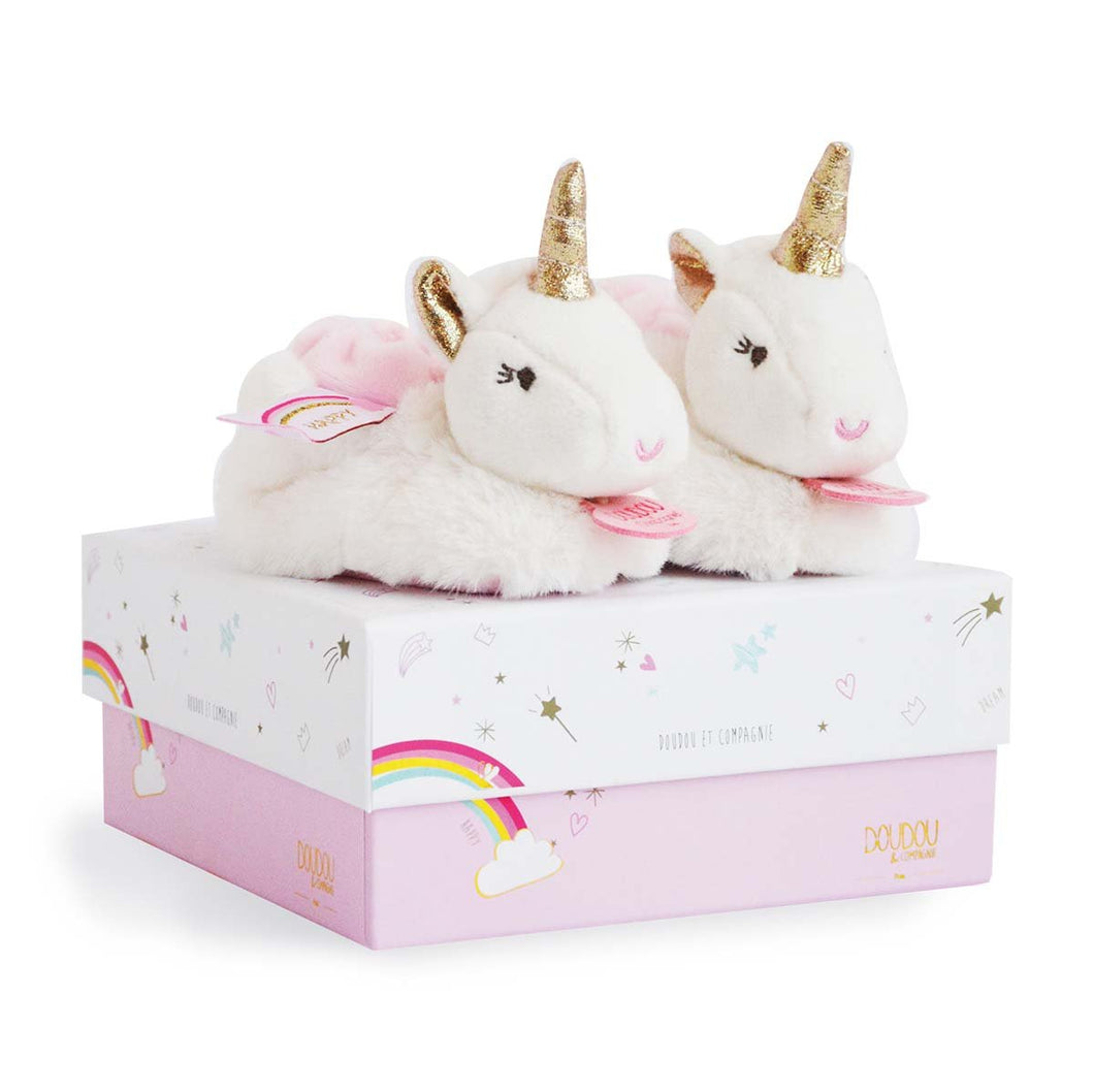 Doudou et Compagnie Lucie the Unicorn - Booties With Rattle - 6-12 months