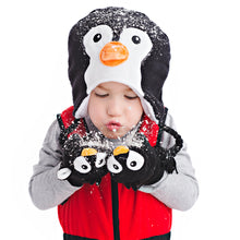 Load image into Gallery viewer, Flapjacks Kids Winter Mitts Penguin Tddlr/Youth 3-6Y

