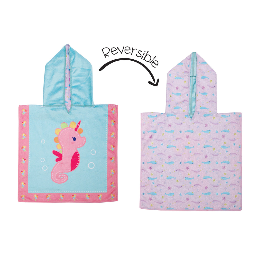 FlapJackKids - Baby Cover-Up - Seahorse/Narwhal