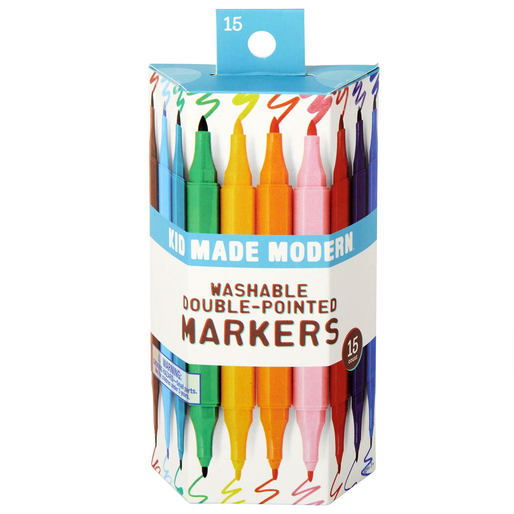 Kid Made Modern Washable Double - Pointed Markers (set of 15)