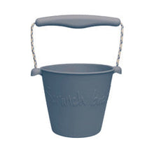 Load image into Gallery viewer, Scrunch Bucket and Spade - Steel Blue
