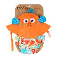 Load image into Gallery viewer, Zoocchini UPF50+ Swim Diaper &amp; Sun Hat Set -Sushi
